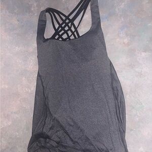 Lululemon Gray Strappy Tank Top